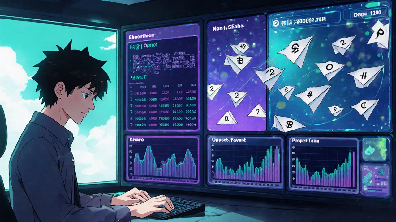 Anime panel showing a miner using CGMiner and a Stratum server sending nonces.
