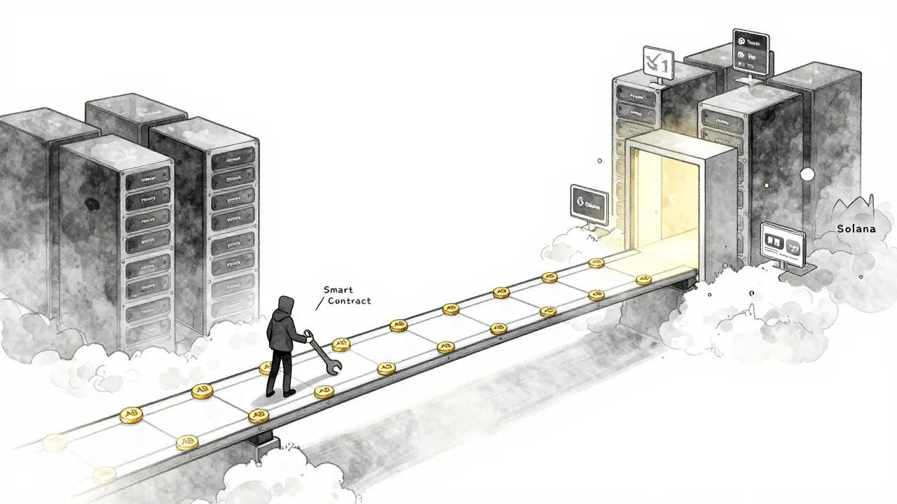 A silent bridge of AB tokens linking major blockchains, enabling apps without speculation or trading.