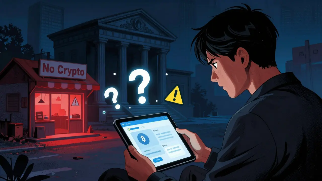 Anime user struggling with crypto wallet fees and volatility hurdles