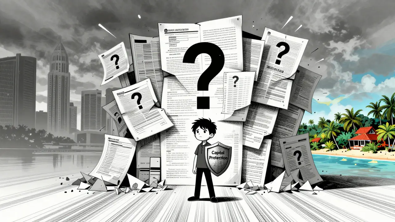 Manga style character facing regulatory confusion wall