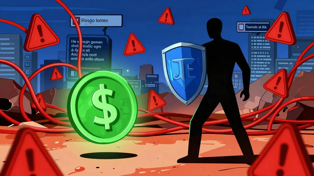Manga style trader shielding assets from high fee chaos