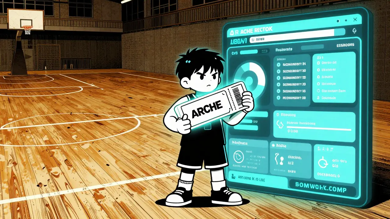 Sports and crypto merger in manga style
