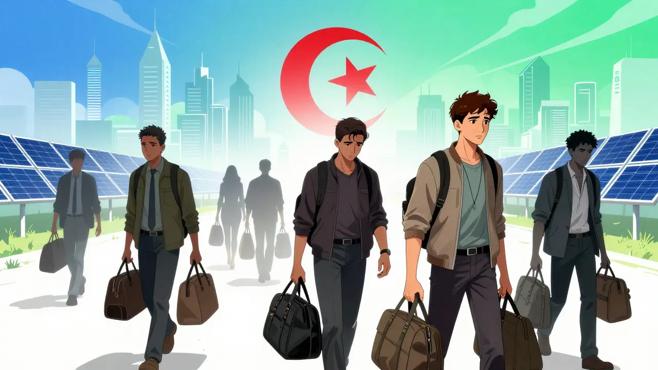 Manga style: Tech workers leaving Algeria for better opportunities abroad.