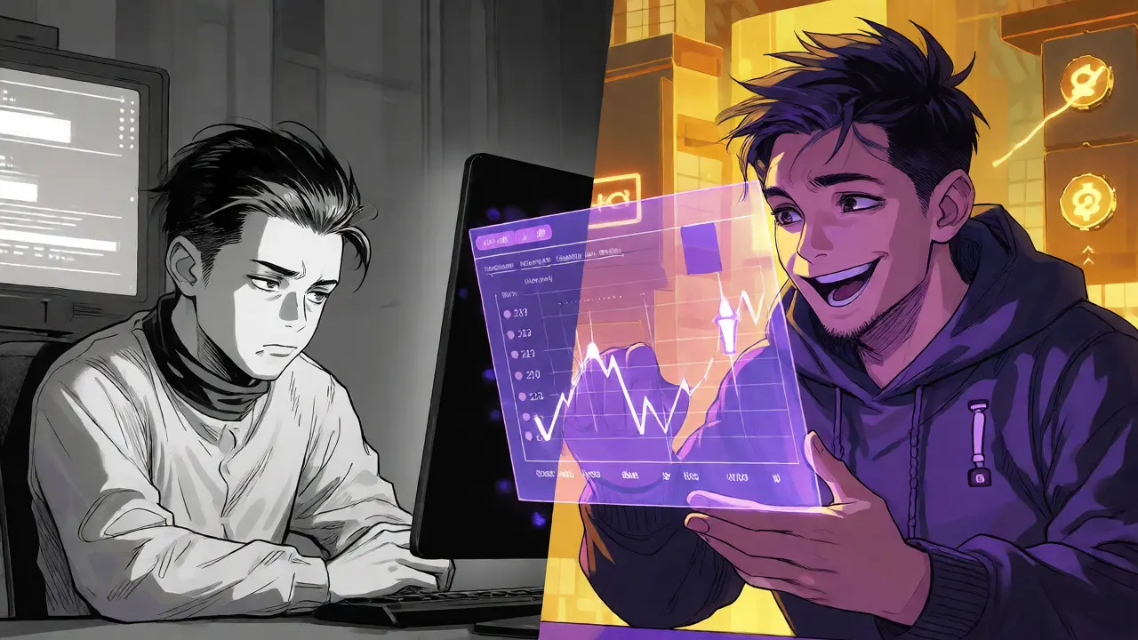 Comparison of passive subscribers versus active token holders