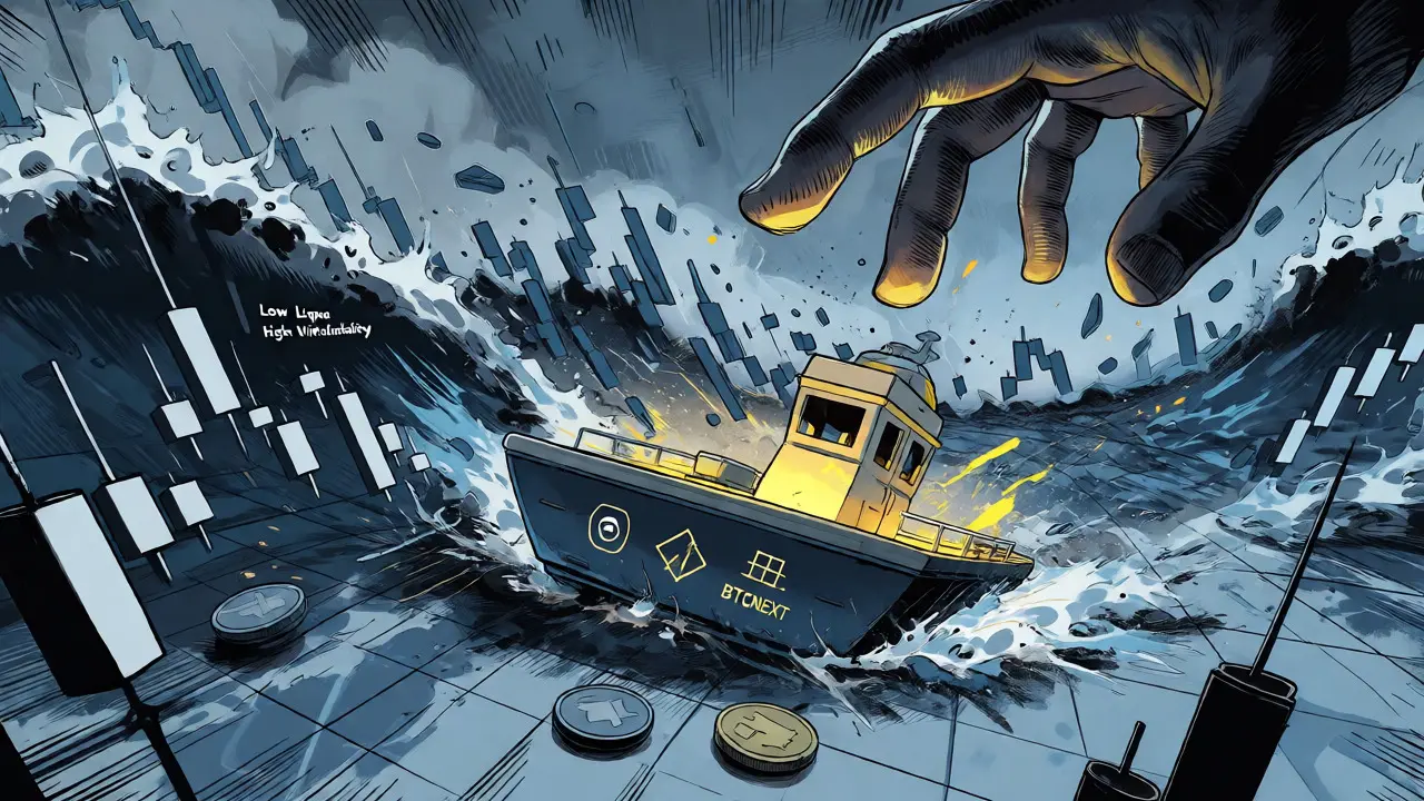 Small boat struggling against stormy chart waves in manga style.